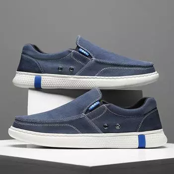 2024 high-quality foot-fitting men s casual shoes, one-pedal old Beijing cloth shoes, light and comfortable loafers, dad shoes 41 серый