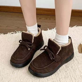 2024 высокие хлопковые тапочки для женщин зимой новый стиль верхней одежды сумка и дома теплая, нескользящая, водонепроницаемая хлопковая обувь для женщин 36 чёрный