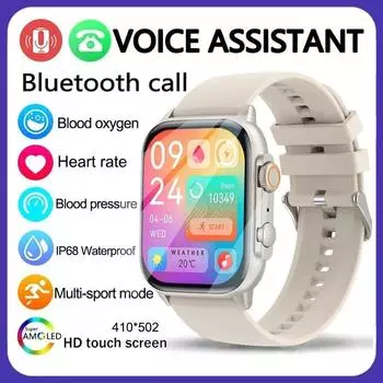2024 HK95 Ультра Смарт-часы Мужчины Женщины NFC AMOLED Экран Смарт-часы Bluetooth Вызов Кислорода В Крови Сердечного ритма Спортивные Водонепроницаемые Часы