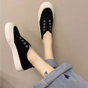 2024 Холщовые туфли женские новые модные кроссовки с леопардовым принтом женские вулканизированные плоские повседневные лоферы женские 35 зелёный