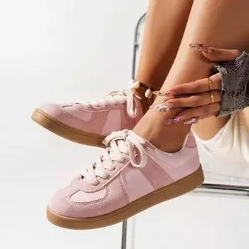 2024 Горячая Распродажа Женской Туфли На Шнуровке Спереди Женские Вулканизированные Туфли Модный Шитье Горячая Распродажа Больших Размеров Удобная Повседневная Обувь 36