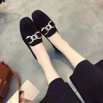 2024 Hot Sale Ladies Shoes Slip-on Women s Flats Fashion Metal Decoration Casual Flats Women New Round Toe Flat Low Heelszapatos 35 покинуть белый