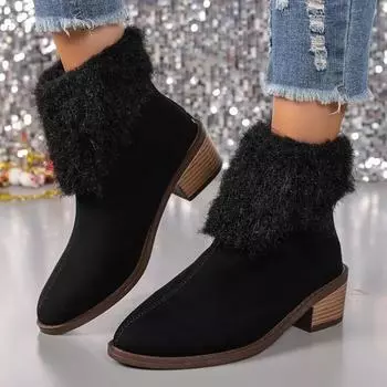 2024 Hot Selling Versatile High Quality Winter New Snow Boots Winter Warm Shoes Women s Waterproof Snow Boots Winter Boots 36 чёрный