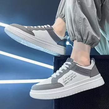 2024 Интернет знаменитости вирусные тренды мужская обувь универсальная повседневная обувь для сноуборда студенческие спортивные кроссовки белые кроссовки 39 синий
