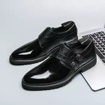 2024 итальянские модные туфли для мужчин, свадебные туфли, высококачественные повседневные туфли-лоферы, мужские дизайнерские туфли на плоской подошве, формальные туфли дерби 38 чёрный