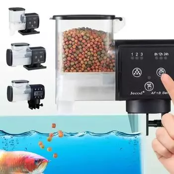 2024 Jebao Jecod Fish Tank Feeder Intelligent Timing Feeder Большая емкость 250 мл 500 мл Аквариум Автоматическое кормление рыб Кормушка