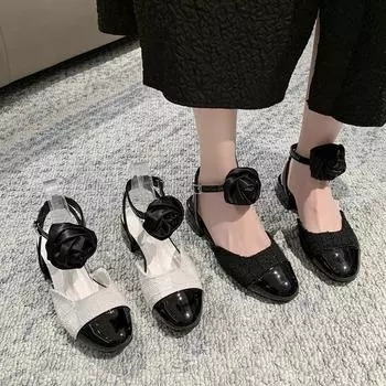 2024 Элегантные женские сандалии на плоской подошве с завязками-ремешками, летняя обувь с открытой пяткой, модное платье Мэри Джейн, женская обувь 35 бежевый