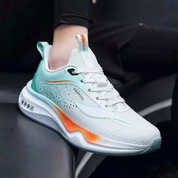 2024 классические модные мужские дышащие кроссовки с сеткой летающие тканые туфли уличные кроссовки спортивная обувь модная обувь 39 синий