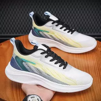 2024 Классические уличные кроссовки Новые мужские кроссовки Легкие удобные повседневные туфли на шнуровке с плоской подошвой Прогулочные туфли Большие размеры 39-50 EU39