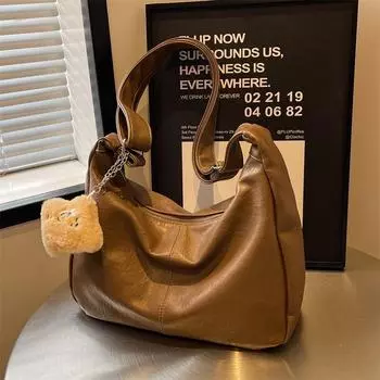 2024 Колледж Стиль Ретро Большая Вместительная Сумка-мессенджер через плечо without decoration