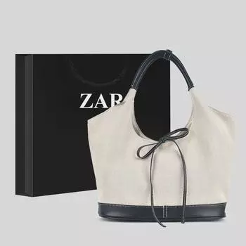 2024 Корейская ретро-холщовая сумка-тоут: Нишевая повседневная сумка для поездок на работу