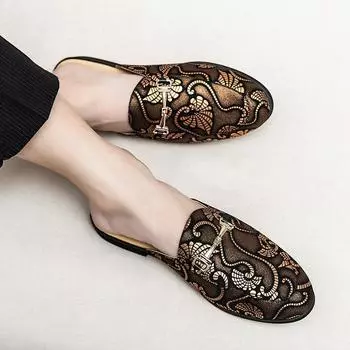 2024 Кожаные туфли мужские большого размера Международная торговля Xiyin Independent Station Pinduoduo 2025wish 38 разноцветный