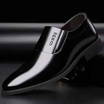 2024 кожаные туфли мужские из натуральной кожи белые деловые туфли с внутренней стороны увеличивают рост на одну педаль с острым носком повседневные дышащие чехлы для ног свадебные туфли 38