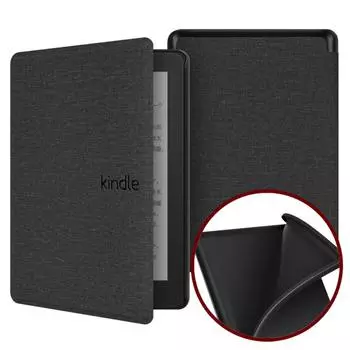2024 KPW6 Kindle Paperwhite 12-го поколения чехол из ткани с текстурой TPU KPW6 Fabric TPU лаванды фиолетового