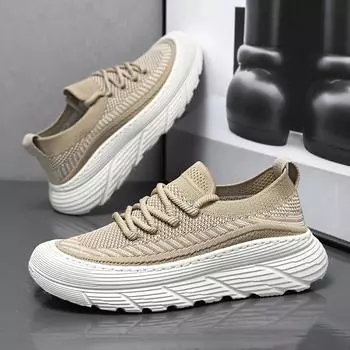 2024 Кроссовки Мужская обувь Лето Теннис Повседневная Дышащая Сетка Скейтборд Платформа Спорт На Открытом Воздухе Пеший Туризм Бег Дизайнер Роскошь 39 бежевый
