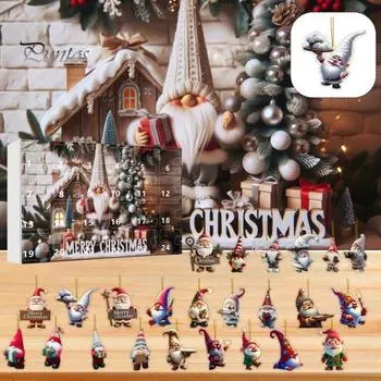2024 Куриный Адвент Календарь Разные Гномы Слепая Коробка Сюрприз Детский Подарок Новый Год 24 Дня Календарь Обратного Отсчета Рождественский Отсчет Украшения Подарок C