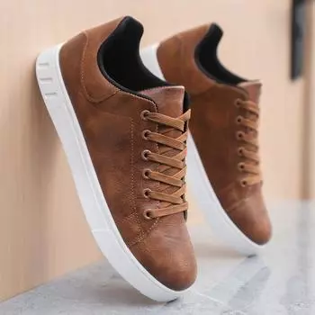 2024 large size foreign trade special model new men s shoes four seasons fashion versatile soft sole white shoes casual and light 39
