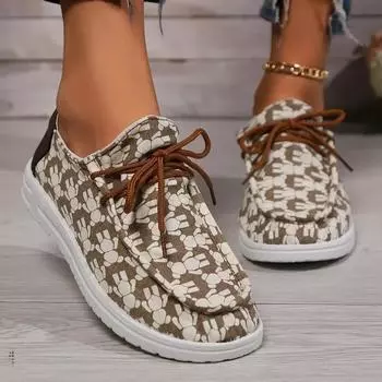 2024 легкие туфли для женщин на шнуровке женские туфли на плоской подошве для отдыха на открытом воздухе повседневные туфли на плоской подошве женские туфли с круглым носком и мягкой подошвой больших размеров для женщин 36 чёрный