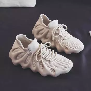 2024 Летние дышащие носки Volcano кроссовки для бега, унисекс Flying Woven Coconut Style F450 Size 39 грязно-белый