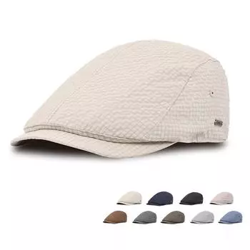 2024 летние модные женские береты, плоская шляпа, хлопковые кепки с вышивкой, винтажные повседневные береты на плоской подошве для мужчин, регулируемые