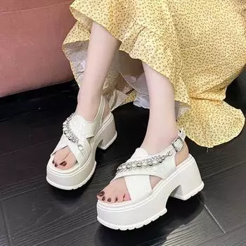 2024 летние мягкие женские удобные сандалии женская пляжная обувь женская обувь сандалии на платформе роскошные сандалии женские дизайнеры 34 чёрный