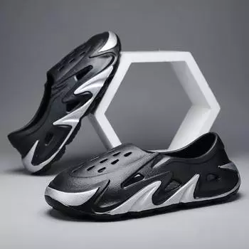 2024 летние мужские сандалии мягкие сетчатые парные пляжные тапочки для плавания кроссовки из пеноматериала мужские теннисные туфли Zapatillas Hombre 40 синий