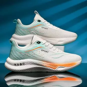 2024 летние новые амортизирующие кроссовки для бега мужские сверхлегкие спортивные туфли мужские сетчатые дышащие кроссовки для бега повседневная обувь с мягкой подошвой 35