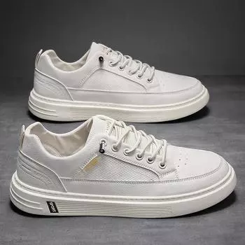 2024 летние новые дышащие кроссовки для сноуборда мужские повседневные удобные белые туфли студенческая мода пустая сетчатая повседневная обувь 39 белый