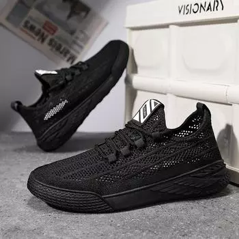 2024 летние новые легкие чехлы для ног, полые сетчатые туфли Doudou с одной педалью, импортная торговля, повседневная обувь Douyin, мужская обувь 39 чёрный