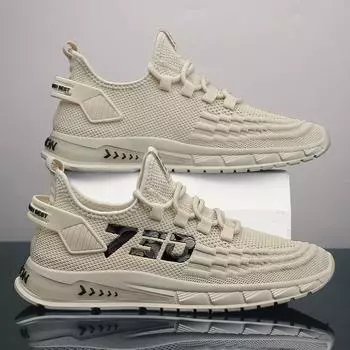 2024 летние новые сетчатые дышащие тонкие сетчатые кроссовки мужские повседневные кроссовки для бега 39 чёрный