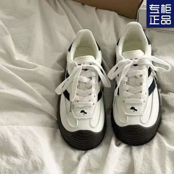 2024 летние новые шикарные туфли Harajuku толстые туфли на платформе популярные гонконгские ретро нишевые уродливые милые маленькие белые туфли женские 35 светло-зеленый