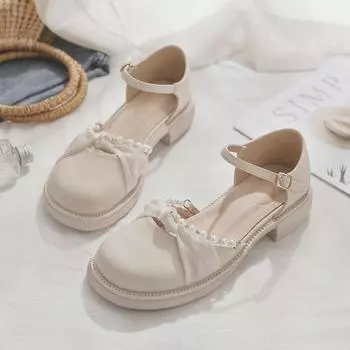 2024 Летние повседневные мокасины из искусственной кожи для женщин на платформе, удобные мокасины на танкетке, женские туфли из вулканизированной кожи, туфли Мэри Джейн 36 бежевый