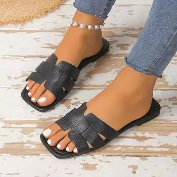 2024 летние тапочки женские плоские роскошные пляжные шлепанцы женские сандалии трендовый брендовый дизайн шлепанцы белые туфли для женщин размер 43 36 белый