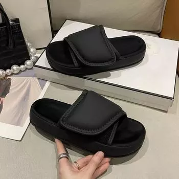 2024 летние тапочки женские толстые подошвы пляжные шлепанцы мужские тапочки мягкие парные тапочки удобные сандалии женские шлепанцы женские 35