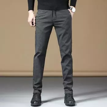 2024 Летние тонкие брюки мужские универсальные свободные повседневные брюки мужские прямые облегающие летние брюки 28 серый