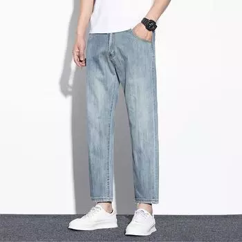 2024 летние тонкие джинсовые брюки Y2K, мужские джинсы для мальчиков, уличная одежда, мешковатые джинсы, джинсовые брюки для отдыха, женские джинсы 40
