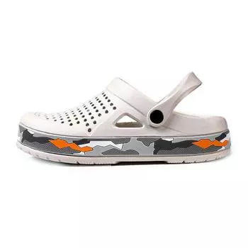 2024 летние удобные мужские тапочки, повседневные противоскользящие модные износостойкие домашние нескользящие дышащие пляжные тапочки 40 белый