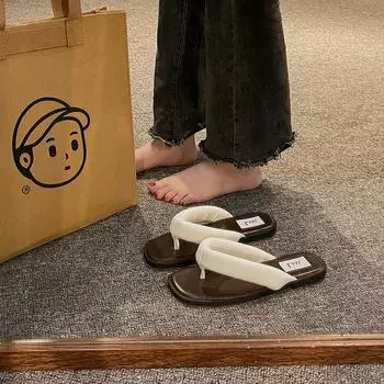 2024 Летние женские тапочки на толстом каблуке, модные шлепанцы с застежкой-молнией, женские повседневные сандалии, пляжные шлепанцы для отдыха на природе 35 розовый