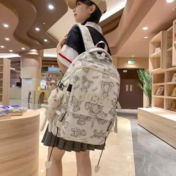 2024 летний школьный рюкзак, для девочек, для студентов колледжей, для старшеклассников, рюкзаки, для учеников младших классов, рюкзак большой вместимости для облегчения ношения