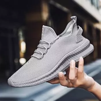 2024 летняя дышащая спортивная обувь, роскошные мужские повседневные прогулочные туфли, легкие модные удобные кроссовки на шнуровке 42