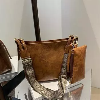 2024 летняя красивая сумка через плечо для отдыха и поездок на работу, иностранный стиль, персонализированная сумка-мессенджер, модная ретро-сумка большой вместимости для поездок на работу чёрный