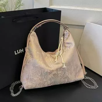 2024 летняя модная ниша простая женская сумка-мессенджер простая повседневная сумка-тоут простая модная женская сумка белый