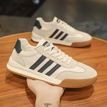 2024 летняя мужская обувь, новая модная универсальная повседневная обувь, трендовые легкие роскошные дышащие парусиновые туфли на мягкой подошве для скейтбординга 39