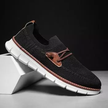 2024 летняя мужская обувь в британском стиле, дышащая спортивная обувь, летающая плетеная обувь, мужские кроссовки, модные кроссовки, большой размер 48 39 белый