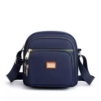 2024 летняя новая модная повседневная женская сумка-мессенджер на одно плечо из нейлоновой ткани, легкая маленькая квадратная сумка для покупок