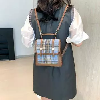 2024 летняя новая модная сумка для студентов, дорожный маленький рюкзак для женщин, простой повседневный рюкзак для женщин чёрный