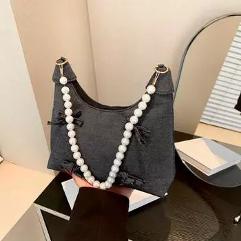 2024 летняя новая нишевая дизайнерская сумка для поездок на работу простая модная сумка большой вместимости для женщин чёрный