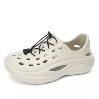 2024 летняя новая обувь с отверстиями мужская пляжная обувь забродная обувь сандалии для спорта на открытом воздухе легкая модная обувь для вождения на мягкой подошве 40