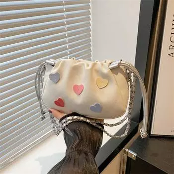 2024 летняя новая повседневная модная сумка через плечо в этом году популярная сумка-ведро для поездок на работу простая модная сумка-мессенджер для женщин синий