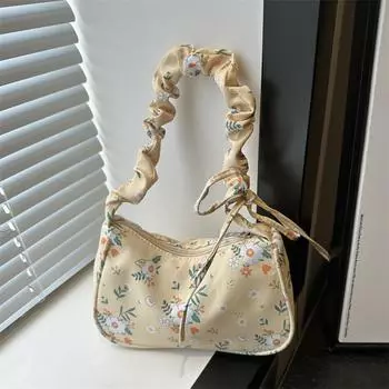 2024 летняя новая простая и свежая большая сумка подмышкой женская повседневная модная сумка-мессенджер на одно плечо женская белый